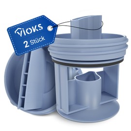 VIOKS 2 x Lint Sieve Washing Machine Replacement for Bosch Siеmens Lint Sieve 00647920 00602008 00605010 Lint Sieve - Pump Lid for Drain Pump Askoll Dryer Washing Machine VarioPerfect iQ500 iQ700 etc