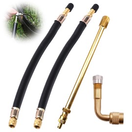 Set of 2 100 mm Car Valve Extension 90 Degree Valve Extension Car Valve Extension Valve Extension Valve Extension E Scooter Tyre Valve Extension 1 Copper Extension Rod