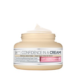 IT Cosmetics IT Cosmetics Confidence in a Cream Anti Aging Face Moisturizer C Visibly Reduces Fine Lines, Wrinkles & Signs of Aging Skin in 2 Weeks, 48HR Hydration with Hyaluronic Acid, Niacinamide - 4 fl oz