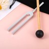 Tuning Forks for Healing,512 HZ Tuning Fork,Aluminium Alloy,Silver,with Wooden Gong