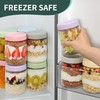 Xyptorix 4 Pack 16 oz Overnight Oats Containers with Lids,