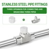 TAISHER 5PCS 304 Stainless Steel Cap Pipe Plug Socket Fitting