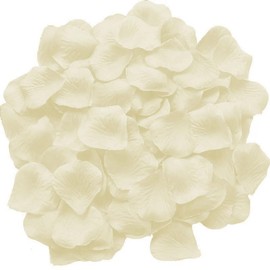 3,000 Piece Set of 3,000 Petals, Flower Shower, Rose, Artificial Flower, Proposal Decoration, Wedding, After-party, Birthday, Celebration, Christmas, Party Decoration, Cherry Blossoms, Snowstorm, Photographic, Popular (Cream White)