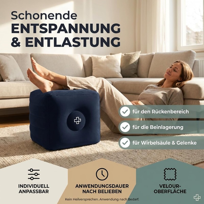 ATC Handels GmbH Inflatable Relaxation Cube with Pump - Step