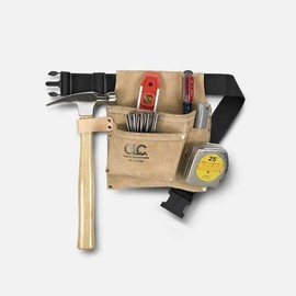CLC - Tool Bag with Belt CL-1IP489X Heavy Duty and Versatile Tool Belt with Full Leather Pouch