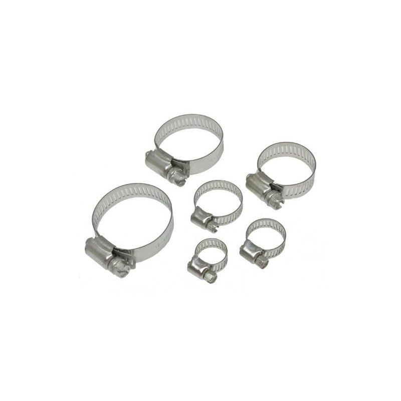 toolzone HW039 8-44 mm Stainless Steel Hose Clamps Clips -