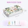 Gerkia 2Pack Travel Floss Picks Case, Refillable Portable Floss Pick