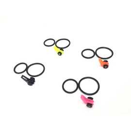 Orludo Fishing Gear qb500006a41 Hook Keeper for Lure Man, Essential Item, Ideal for Lures and Spoons, Great for Moving Rods, Fishing Rods, Langans, Hook Holder, Black 4 Pieces