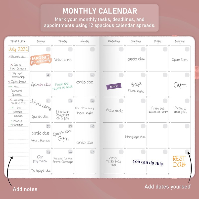 GoGirl Weekly Schedule Planner – Hourly Work & Life Planner