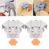2Pcs Right Angle Clip Stainless Steel Mouth Closed 90 Degree