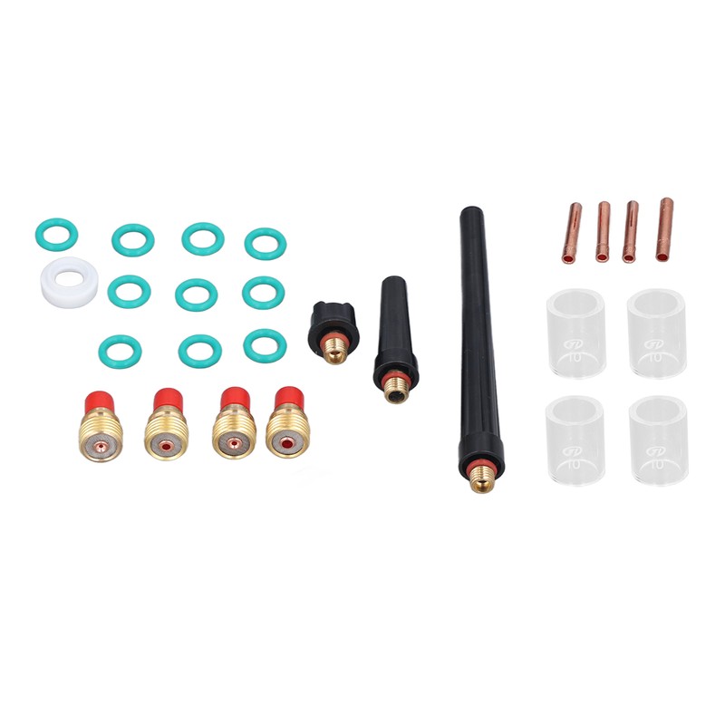 26Pcs TIG Welding Torch Tool Glass Cup Gas Lens Welding