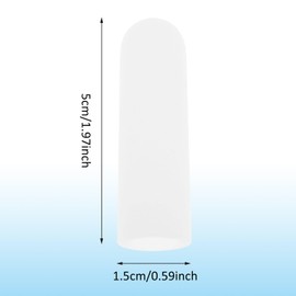 Gel Finger Cots, 10 PCS Gel Finger Protectors Finger Caps Silicone Fingertips Protection Finger Protector Support, Finger Sleeves Thumb Protection for Hand Eczema, Finger Cracking, Finger Arthritis