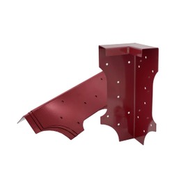 Hi Flame 4 Set Raised Garden Bed Corner Brackets with Screws, Fit Lumber up to 2 Inch x 12 Inch Raised Bed Brackets for Vegetable Garden (Annatto Color)