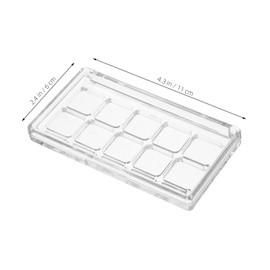 FRCOLOR Eyeshadow Palette Compartments Refillable Makeup Organizer for Lipstick Blush and Watercolor Paint for Travel and Creativity