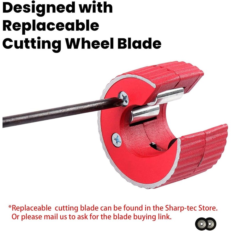 Zeguard Sharp-tec 15mm Pipe Cutter, Portable Tube Slice with Aluminum