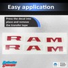 Reflective Concepts 2019-2025 RAM Door Emblem Overlay Decal Stickers -