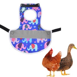 GXGM Chicken Vest, Waterproof Chicken Saddle Safety Vest for Hens, Pet Reflective Vest, Adjustable Hen Clothing, Poultry Apron Saddle for Pets, Protective Spring for Chicken Duck Goose, a