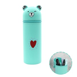 NICEIN® Kawaii Pencil Case, 2-in-1 Stand Pencil Case with Zip, Cute Cartoon Animal Pencil Case, Pencil Case for Students, Teenagers, Girls, Large Pencil Case, Aesthetic School Supplies, Camouflage