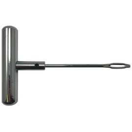 Steel Heavy Duty T-Handle Tire Plug Repair Tool with Replaceable Split Eye Needle - USA