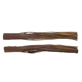 Motorcycle Brake Clutch Covers Leather Fringed Brake Lever Cover Universal Grip Tassels Motorcycle Handlebar Covers【1Pair】 (Light Brown, 22.5" long and 4.5" wide)