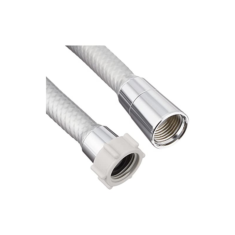 LIXIL INAX Shower Hose A-4215-16 Metal-Style Silver Hose, 5.9 ft