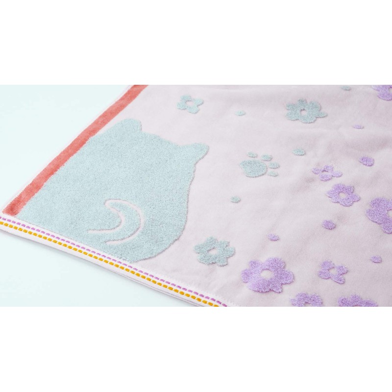 UCHINO Hand Towel Pink Cat Approx. 34×35cm Mochipuni Guest Towel