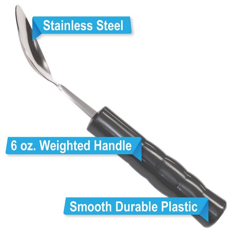 Rehabilitation Advantage Weighted Tablespoon with Solid Plastic Handle