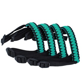 BubbasGarageTv - Paracord Grab Handles for Jeep Wrangler/Gladiator CJ YJ TJ JK JL JT (Turquoise)