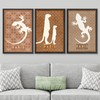 SIGNWIN Framed Canvas Print Wall Art Set Paris France Meerkat