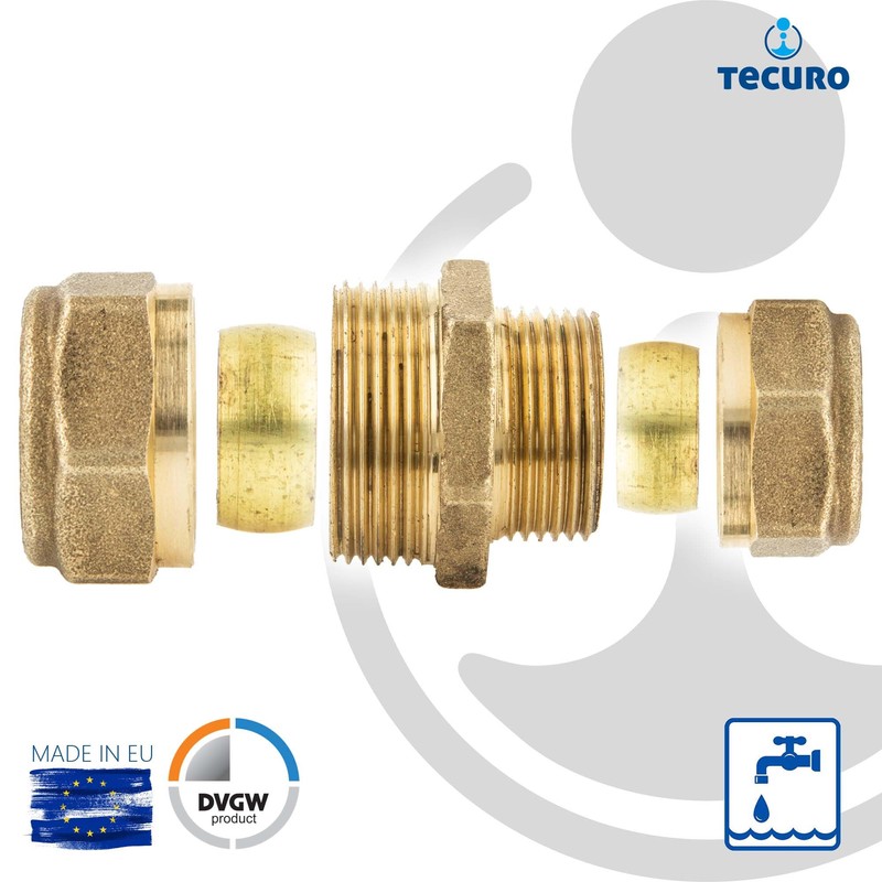 Tecuro MS Compression Reduced Coupling Straight Fitting 15 x 18