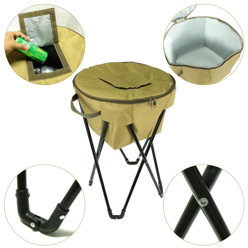 Collapsible Coolers Bag for Travel That Fold Flat,Bracket Insulation Cooler