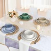 LIANYU Dinnerware Dinner Sets for 6, 18 Piece Ceramic Plates