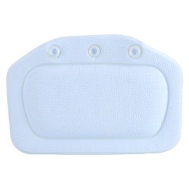 MUNEFE Relaxing Headrest Bath Pillow, Soft Foam Cushion, Back Neck Support Pillow, Suitable for Providing Comfortable Comfort to The Neck Port (Blue)