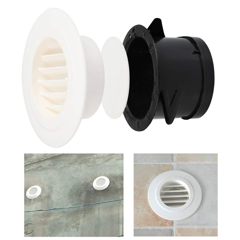FOCCTS Air Vents Louver 8 Inch, ABS Round Vent Louver