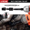 LLNDEI 3/8 Inch Drive Low Profile Impact Hex Driver Set,