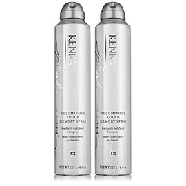Kenra Platinum Voluminous Touch Memory Spray 12 | Bodifying, Fullness Hairspray | All Hair Types | 8 oz. (2-Pack)