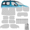 Auto Fensterblenden Kompatibel mit Citroen Berlingo XLWB 2018-2025, 10pcs Fenster