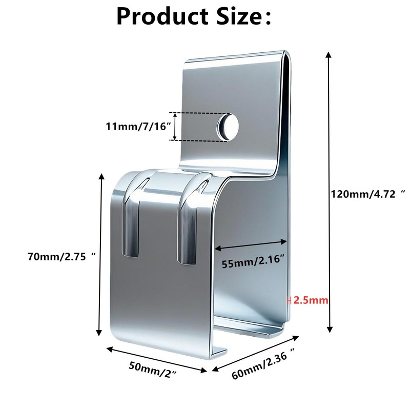 BIAXJUNY Barn Door Hardware, Heavy Duty Box Rail Hanger Bracket,