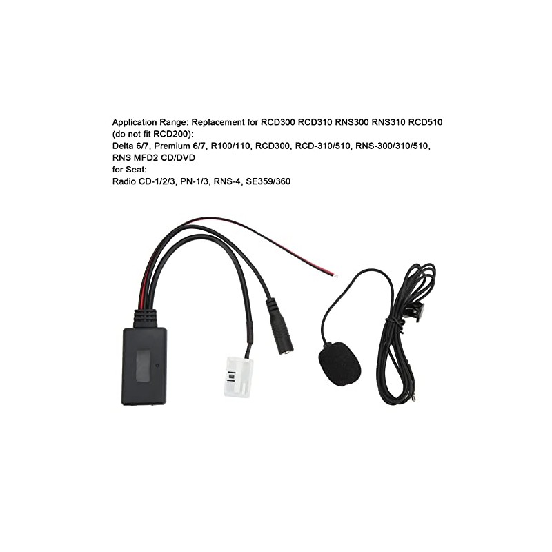 Akozon AUX IN Adapter, Bluetooth 5.0 12-Pin Wireless Audio AUX
