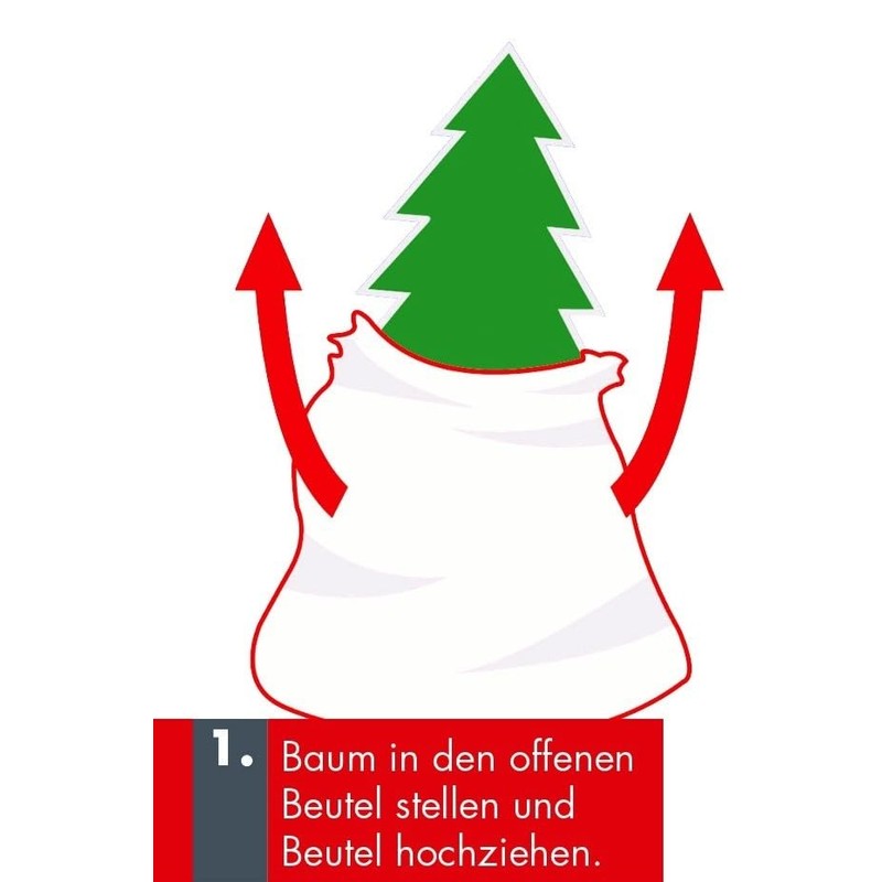 KRINNER 30802 Christmas Tree Bag Transport Protection and Clean Removal
