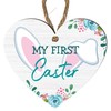 My First Easter Wooden Heart Plaque | Rabbit Ears &