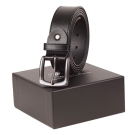 BelePala Big and Tall Leather Belts for Men 44 & 46 Inch Black