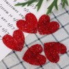 10Pcs Heart Rhinestone Applique, 4cm Glitter Crystal Rhinestone Iron on