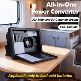 Sekelo WF-8735-AD Power Converter/Charger, 30 Amp Power Center, 35 Amp DC Output, for RV, Camper, Caravan, Travel Trailer