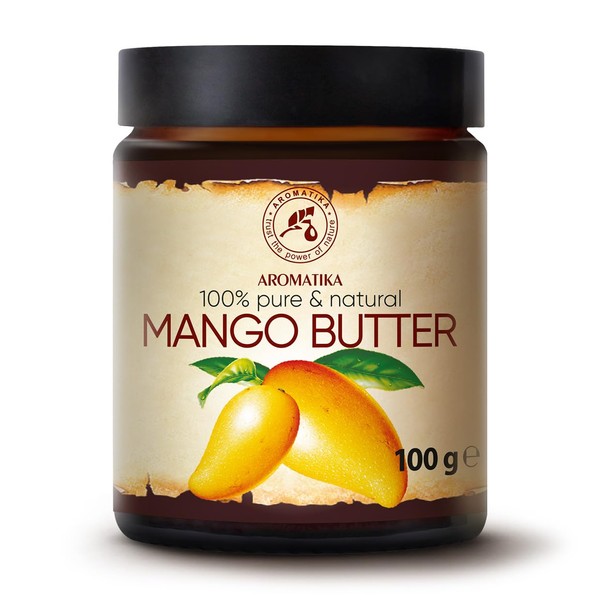 Mango Butter 100 g - Mangifera Indica from Indonesia - Mango Body Butter - Emollient - Mango Seed Oil - Mango Butter - Base Oil - for Very Dry Skin - Hair Treatment - Skin Care - Nail Care - Hand Care
