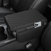 Leather Car Armrest Cover, Universal PU Leather Center Console Cushion