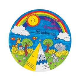 Fun Express Color Your Own Creation Wheel - Makes 12 - DIY Religious Crafts for Kids and Fun Sunday School Activities - VBS Vacation Bible School Supplies/Decor