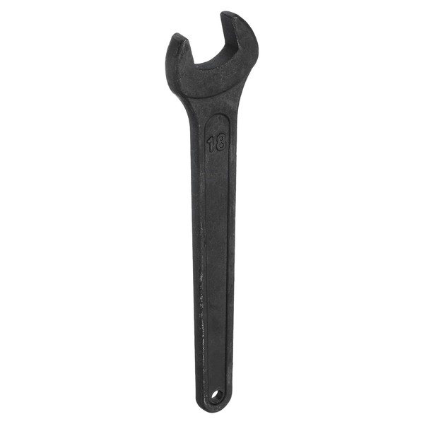 sourcing map Single Open Ended Spanner Wrench, 18mm, Thicken Carbon