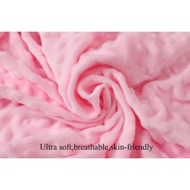 Minky Bassinet Sheet Set 2 Pack Stretch Fitted Cradle Sheets,Ultra Soft Thick Universal Fit Oval Rectangle Hourglass Pad/Mattress, for Baby Girls and Boys Grey Pink