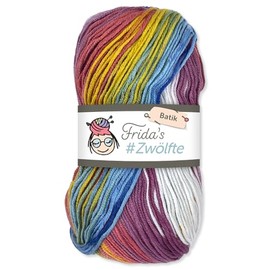Frida's Wollhaus Frida's 100 g #Twelfth Batik Gradient Yarn, Anti-pilling Knitting, Crochet Wool Yarn, 26 Colours (1072)